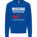 Missing Pipe Cutter Funny Plumer DIY Mens Sweatshirt Jumper Royal Blue