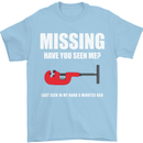 Missing Pipe Cutter Funny Plumer DIY Mens T-Shirt Cotton Gildan Light Blue