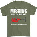 Missing Pipe Cutter Funny Plumer DIY Mens T-Shirt Cotton Gildan Military Green
