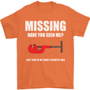 Missing Pipe Cutter Funny Plumer DIY Mens T-Shirt Cotton Gildan Orange