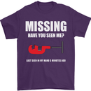 Missing Pipe Cutter Funny Plumer DIY Mens T-Shirt Cotton Gildan Purple