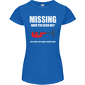 Missing Pipe Cutter Funny Plumer DIY Womens Petite Cut T-Shirt Royal Blue