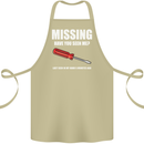 Missing Screwdriver Funny Carpenter DIY Cotton Apron 100% Organic Khaki