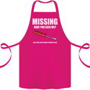 Missing Screwdriver Funny Carpenter DIY Cotton Apron 100% Organic Pink