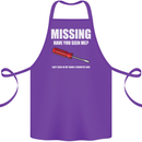 Missing Screwdriver Funny Carpenter DIY Cotton Apron 100% Organic Purple
