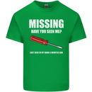 Missing Screwdriver Funny Carpenter DIY Mens Cotton T-Shirt Tee Top Irish Green