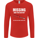 Missing Screwdriver Funny Carpenter DIY Mens Long Sleeve T-Shirt Red