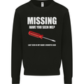 Missing Screwdriver Funny Carpenter DIY Mens Sweatshirt Jumper Black