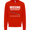 Missing Screwdriver Funny Carpenter DIY Mens Sweatshirt Jumper Bright Red