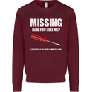 Missing Screwdriver Funny Carpenter DIY Mens Sweatshirt Jumper Maroon