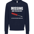 Missing Screwdriver Funny Carpenter DIY Mens Sweatshirt Jumper Navy Blue