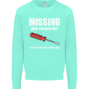 Missing Screwdriver Funny Carpenter DIY Mens Sweatshirt Jumper Peppermint