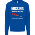 Missing Screwdriver Funny Carpenter DIY Mens Sweatshirt Jumper Royal Blue