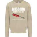 Missing Screwdriver Funny Carpenter DIY Mens Sweatshirt Jumper Sand