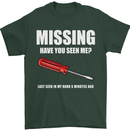 Missing Screwdriver Funny Carpenter DIY Mens T-Shirt Cotton Gildan Forest Green