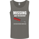 Missing Screwdriver Funny Carpenter DIY Mens Vest Tank Top Charcoal