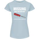 Missing Screwdriver Funny Carpenter DIY Womens Petite Cut T-Shirt Light Blue
