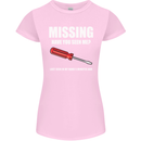 Missing Screwdriver Funny Carpenter DIY Womens Petite Cut T-Shirt Light Pink