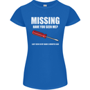 Missing Screwdriver Funny Carpenter DIY Womens Petite Cut T-Shirt Royal Blue