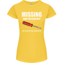 Missing Screwdriver Funny Carpenter DIY Womens Petite Cut T-Shirt Yellow