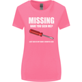 Missing Screwdriver Funny Carpenter DIY Womens Wider Cut T-Shirt Azalea