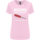 Missing Screwdriver Funny Carpenter DIY Womens Wider Cut T-Shirt Light Pink