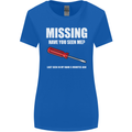 Missing Screwdriver Funny Carpenter DIY Womens Wider Cut T-Shirt Royal Blue