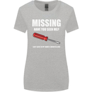 Missing Screwdriver Funny Carpenter DIY Womens Wider Cut T-Shirt Sports Grey