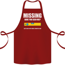 Missing Spirit Level Builder Bricklayer Cotton Apron 100% Organic Maroon