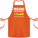 Missing Spirit Level Builder Bricklayer Cotton Apron 100% Organic Orange