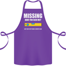 Missing Spirit Level Builder Bricklayer Cotton Apron 100% Organic Purple