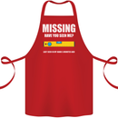 Missing Spirit Level Builder Bricklayer Cotton Apron 100% Organic Red