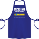 Missing Spirit Level Builder Bricklayer Cotton Apron 100% Organic Royal Blue