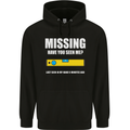Missing Spirit Level Builder Bricklayer Mens 80% Cotton Hoodie Black