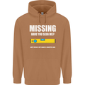 Missing Spirit Level Builder Bricklayer Mens 80% Cotton Hoodie Caramel Latte