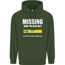 Missing Spirit Level Builder Bricklayer Mens 80% Cotton Hoodie Forest Green
