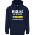 Missing Spirit Level Builder Bricklayer Mens 80% Cotton Hoodie Navy Blue