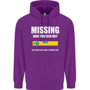 Missing Spirit Level Builder Bricklayer Mens 80% Cotton Hoodie Purple