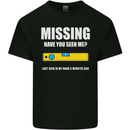 Missing Spirit Level Builder Bricklayer Mens Cotton T-Shirt Tee Top Black