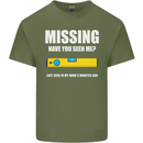 Missing Spirit Level Builder Bricklayer Mens Cotton T-Shirt Tee Top Military Green