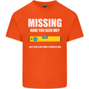Missing Spirit Level Builder Bricklayer Mens Cotton T-Shirt Tee Top Orange