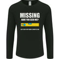 Missing Spirit Level Builder Bricklayer Mens Long Sleeve T-Shirt Black