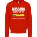 Missing Spirit Level Builder Bricklayer Mens Sweatshirt Jumper Bright Red