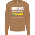 Missing Spirit Level Builder Bricklayer Mens Sweatshirt Jumper Caramel Latte