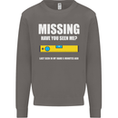 Missing Spirit Level Builder Bricklayer Mens Sweatshirt Jumper Charcoal