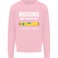 Missing Spirit Level Builder Bricklayer Mens Sweatshirt Jumper Light Pink