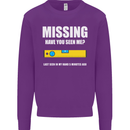 Missing Spirit Level Builder Bricklayer Mens Sweatshirt Jumper Purple