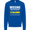 Missing Spirit Level Builder Bricklayer Mens Sweatshirt Jumper Royal Blue