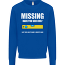 Missing Spirit Level Builder Bricklayer Mens Sweatshirt Jumper Royal Blue