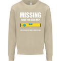 Missing Spirit Level Builder Bricklayer Mens Sweatshirt Jumper Sand